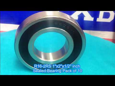 R16-2RS 1"x2"x1/2" inch Sealed Bearing Pack of 10