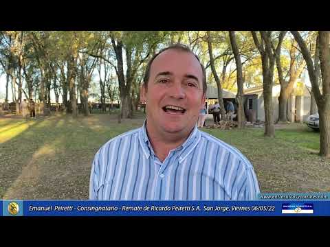 06-05-22 - Emanuel Peireti- Consignatario - Remate de Ricardo Peiretti S.A. - San Jorge