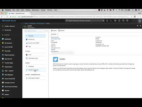 Modifying an existing API Connection with Azure Logic App Video