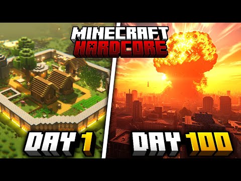 Surviving 100 Days in Nuclear Zombie Minecraft