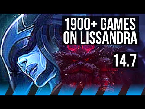 LISSANDRA vs ORNN (MID) | 2/0/5, 1900+ games | KR Master | 14.7