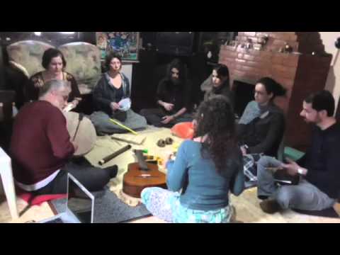 Carlos Canto, Vivência Xamanica, "Os Sons dos Cinco Lungs", Juiz de Fora, inverno de 2014.