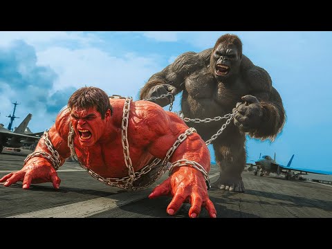 KING KONG vs RED HULK EPIC BATTLE! ✈️ The Confrontation Begins on a Special Military Cargo Plane