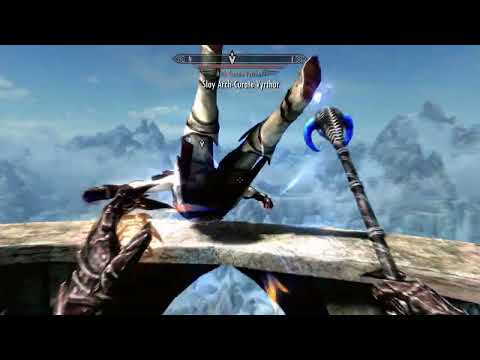 Arch-Curate Vyrthur biggest weakness was The Staff of Hasedoki in Skyrim Special Edition