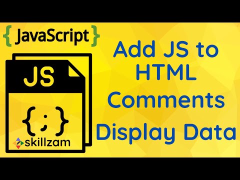 02 Javascript Add Javascript To Html Comments In Js Display Data In Javascript