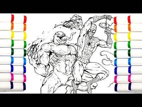 FIGHT Spiderman vs Venom Coloring Pages Warriyo - Mortals (feat. Laura Brehm) [NCS Release]