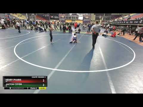 63 Lbs Champ. Round 2 - Jaxton Coyer, MI Vs Henry Pharis, SD 328a