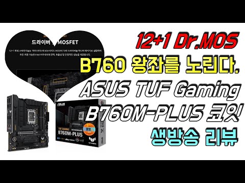 12+1 Dr.Mos로 강력하게 무장하고 B760의 왕좌를 노린다 ASUS TUF Gaming B760M-PLUS 코잇 생방송 리뷰