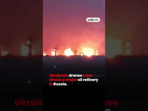 Massive Drone Attack Sets Russia’s Ryazan Oil Refinery Ablaze