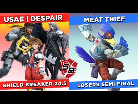 Shield Breaker 24.5 USAE| Despair (Snake, Sora, Sephiroth) vs. Meat Thief (Falco)