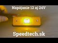 Obrysové LED svetlo 12V / 24V - oranžové 3xLED / ECE R91 (96x31mm) - Video Youtube