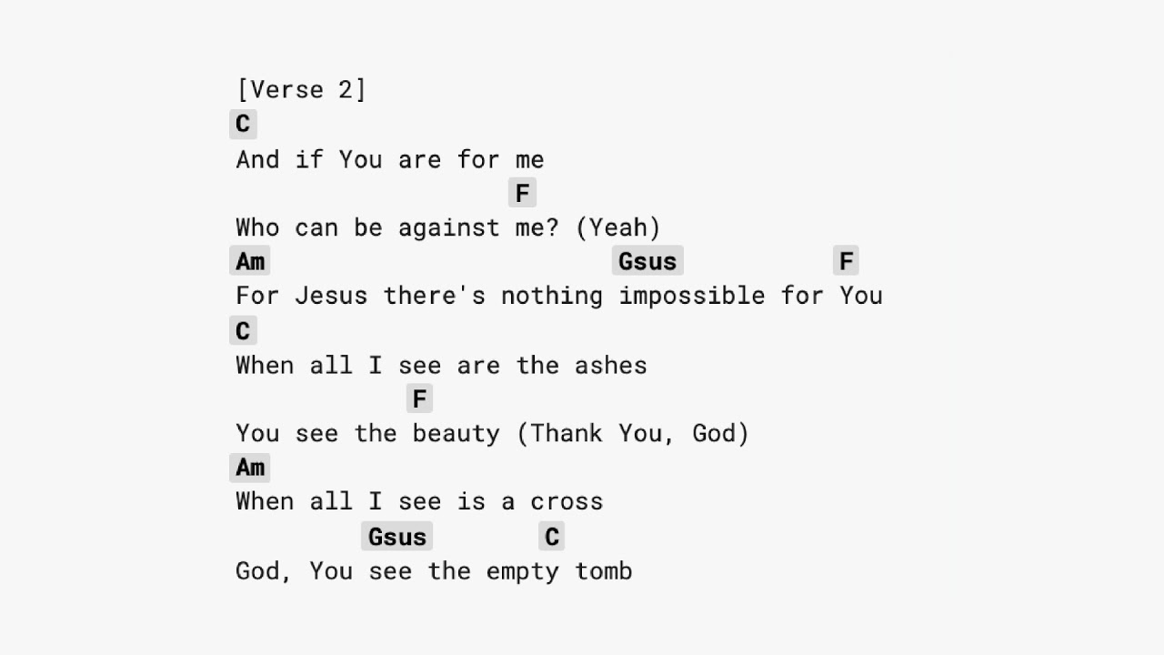 Battle Belongs - Phil Wickham CAPO1 (guitarCHORDS+lyrics)