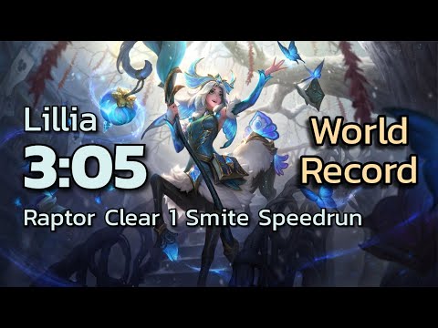 Lillia 3:05 Raptor Clear Speedrun [15.9, 1 Smite]