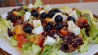 Ensalada multicolor de Remolacha y Melocotón