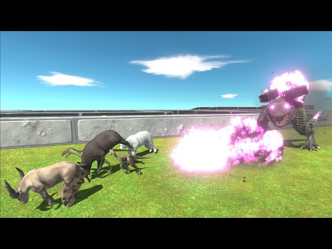 Escape from Weaponized PuruRex Mutant - Animal Revolt Battle Simulator