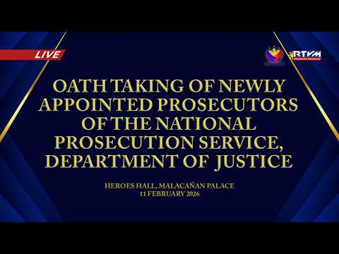 Oath-taking of Newly Appointed Prosecutors of the Department of Justice