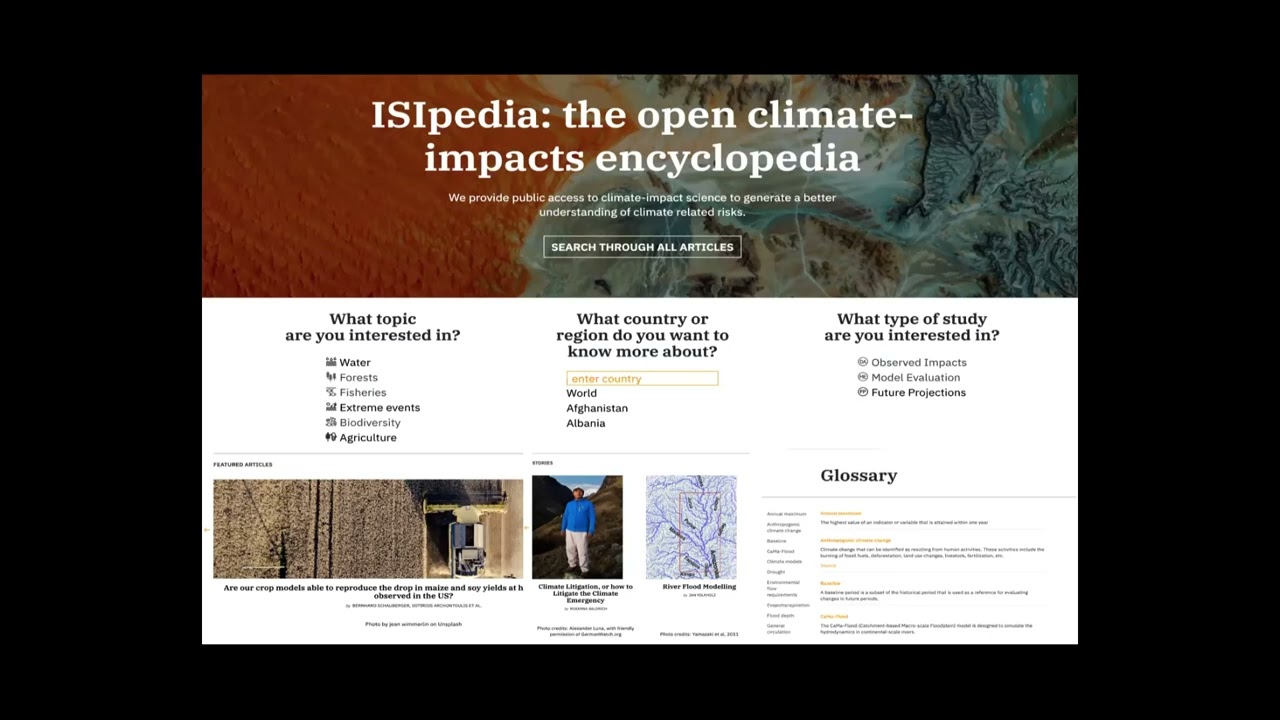 ISIMIP intro part4 ISIpedia