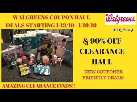Walgreens Coupon Haul Deals Starting 1/13/19~Walgreens 90% Off Clearance Haul~Amazing Easy Deals ❤️ Video