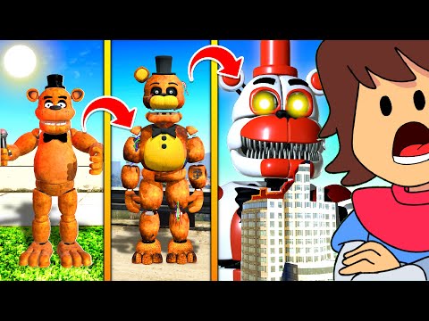 How To UPGRADE FREDDY FAZBEAR Into A GOD In GTA 5 ... (Secret Powers!) - GTA 5 Mods Funny Gameplay