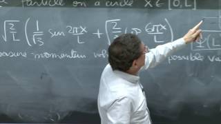 Consistency condition. Particle on a circle