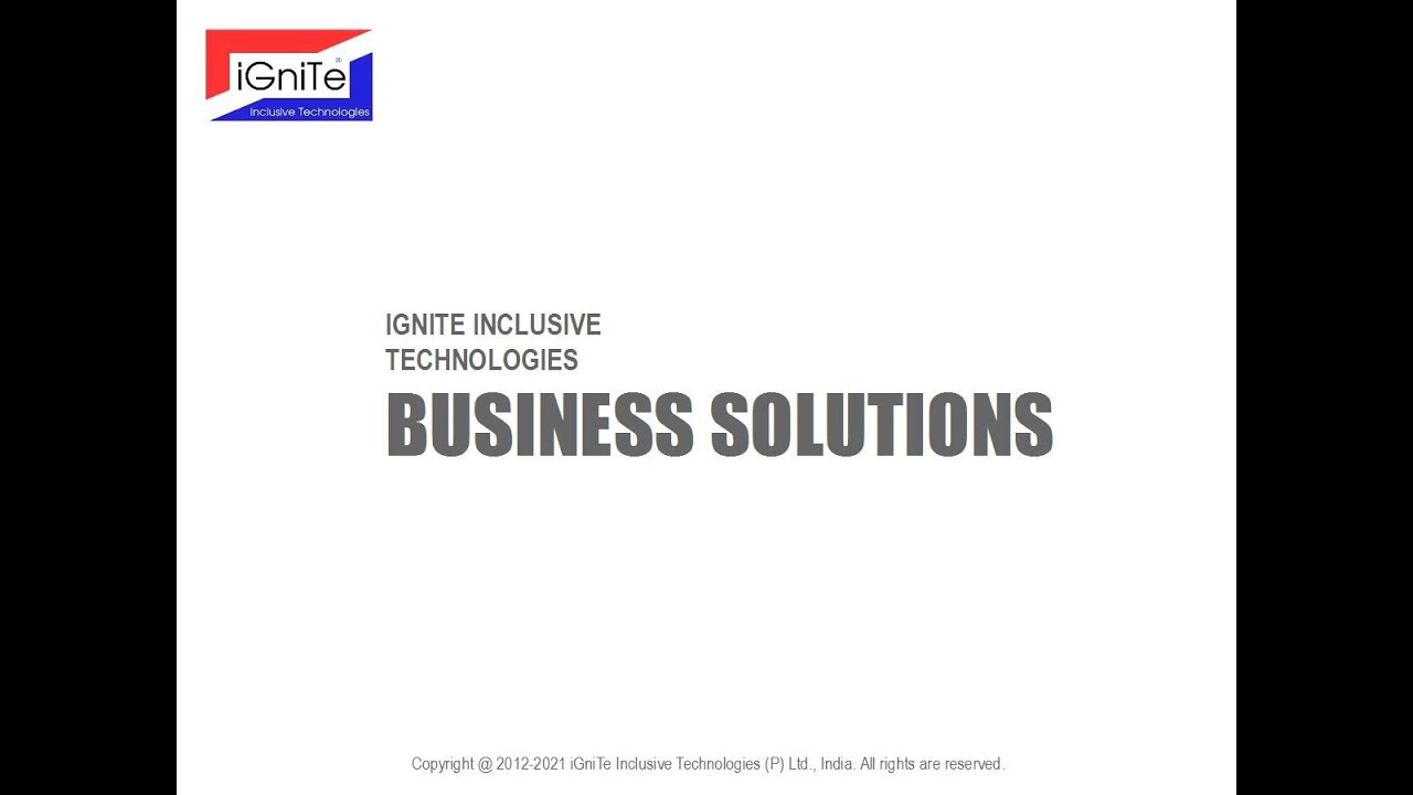 iGniTe Solutions Introduction