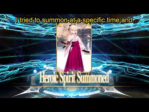 【FGO】I tried to summon at a specific time and...
