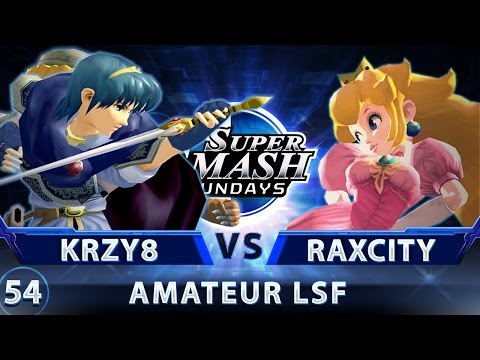 SSS 54 - krzy8 (Sheik/Marth) vs. RaxCity (Peach) - SSBM Amateur Losers Semis - Smash Melee