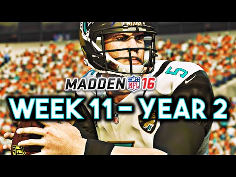 Madden 16 Jaguars Connected Franchise Year 2 - Week 11 @ Broncos Ep.31