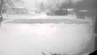 preview picture of video '2010 Illinois blizzard whiteout'
