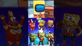 Spongebob Squrepants ⚡ Patrick ⚡Bro Hacker ⚡ Carbs ⏩ Coffin Dance X Tiles Hop #coffindance #shorts