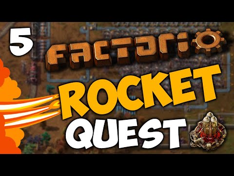 MASTER TRAIN ENGINEER! Factorio - Let's Play: RocketQuest #5