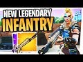 FIRST LOOK at the NEW LEGENDARY INFANTRY RIFLE - Fortnite New Gun
