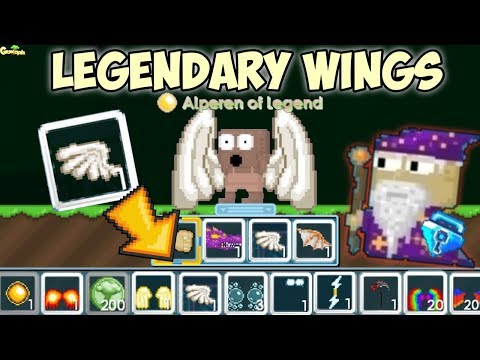 Road To Legendary Wings Part 2 !! ( Used 300++ Rip Gems ) | GrowTopia Video