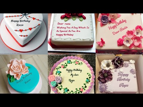 razia name birthday video|| razia name birthday cake || razia name cake dpz || girla birthday cake