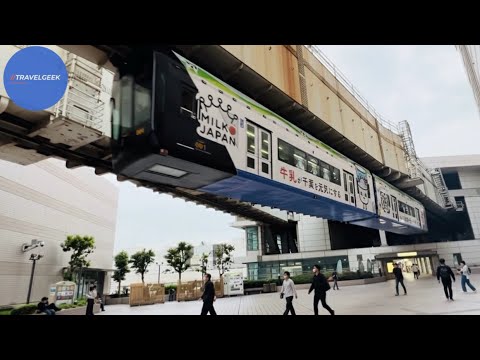 Riding Japan's Scary Floating Train like 2050 in Tokyo