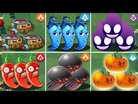 Pvz 2 Gameplay - CHILLY PEPPER & 8 Best BOMB Plants Challenge - Who 's Strongest Plant ？