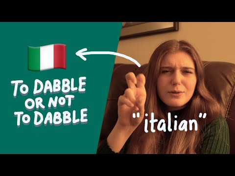 how to dabble in a language: italian edition