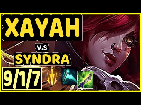 REKKLES (XAYAH) vs SYNDRA - 9/1/7 KDA BOTTOM ADC CHALLENGER GAMEPLAY - EUW