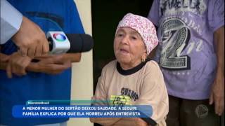 Maria das Piabas diz para Geraldo que nunca trocaria sua casa por nenhuma outra