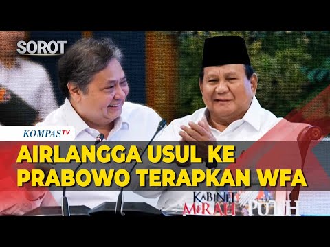 Coordinating Minister Airlangga Proposes Implementing the WFA from December 29-31, President Prab...