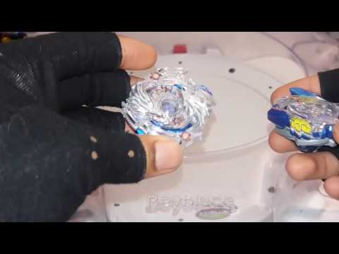 Beyblade Burst Battle Lost Longinus N.Sp. vs Victory Valkyrie B.V. Lui vs Valt!