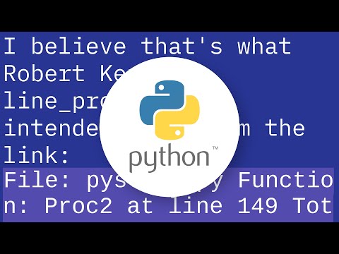 Python How Can I Profile Python Code Line By Line