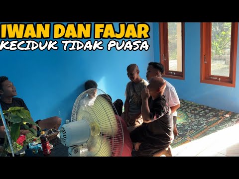 Iwan and Fajar were caught not fasting by eating in their rented house!