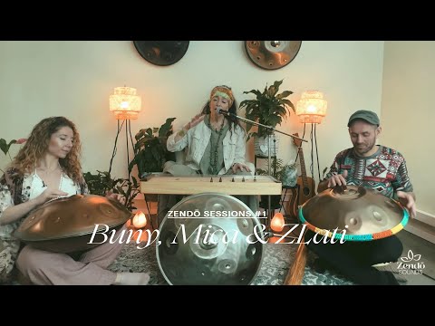 Acoustic Live Handpan Improvisation Session - Buny, Mica and Zlati - Zendo Sessions