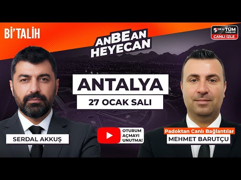 Serdal Akkuş & Mehmet Barutçu ile ANBEAN HEYECAN | 27 Ocak Antalya At Yarışları