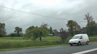 preview picture of video 'Driving Along Route de Rostrenen N164, Gouarec, Côtes-d'Armor, Brittany, France 18th May 2012'