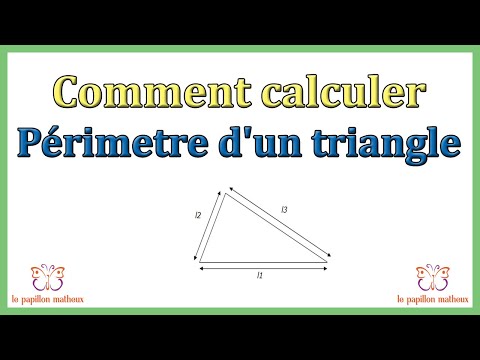 Comment calculer perimetre d'un triangle formule périmètre triangle