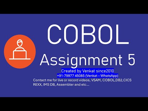 COBOL Assignment 5 | Generating Report