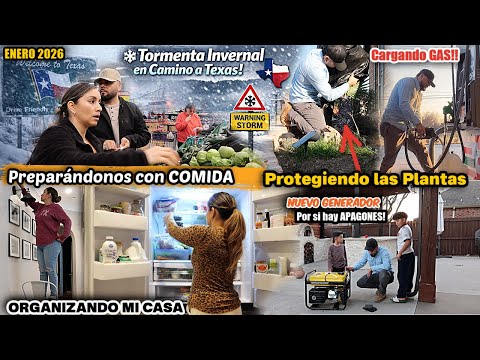 🚨ALERTA EN TEXAS🚨 Nos estamos PREPARANDO PARA LO PEOR‼️🥶| Compramos una planta de luz💡| Cargando GAS