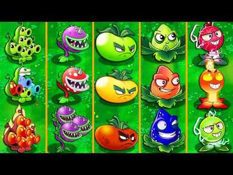 Every Premium Plant Power-Up vs Dark Ages Gargantuar in Plants vs Zombies2